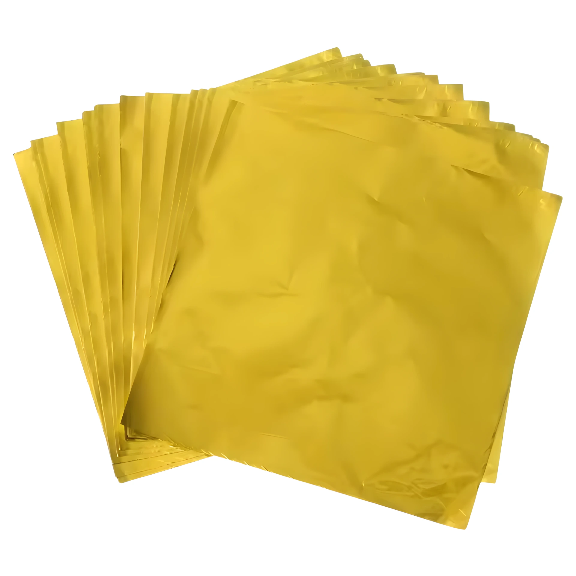 Hojas de papel aluminio para envoltura 10x10cm